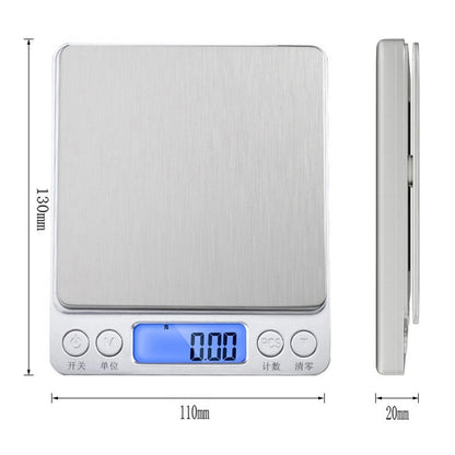 Kitchen Electronic Scale 0.1g High Accuracy Mini Portable LCD Display Digital Food Scale for Jewelry