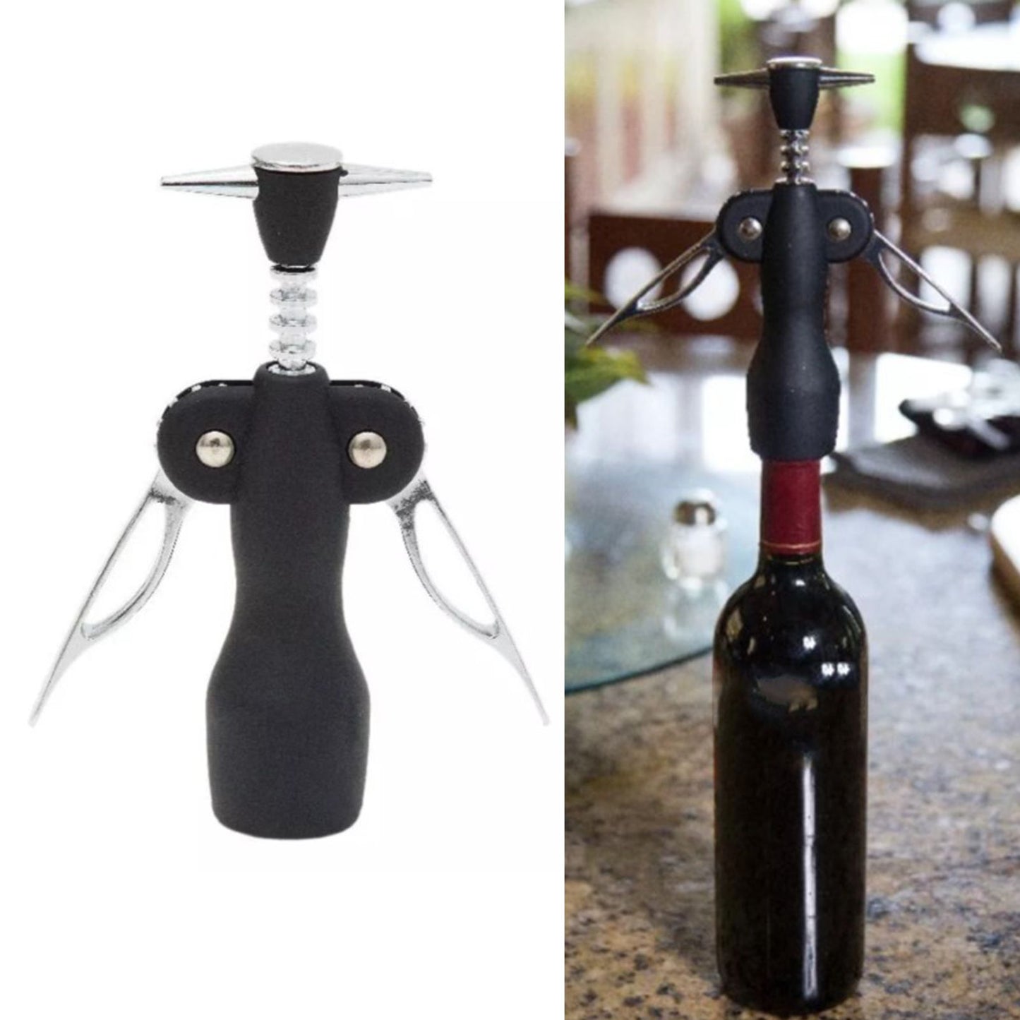 Wine Opener Zinc Alloy Premium Wing Corkscrew Wine Bottle Opener Kitchen Supplies