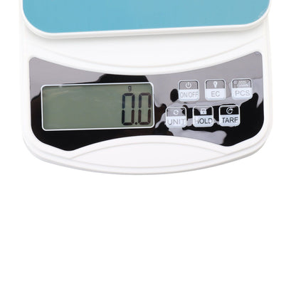 White Electric Kitchen Food Baking Scale 0.1g High Accuracy ABS Electronic Flat Food Weighing Scale