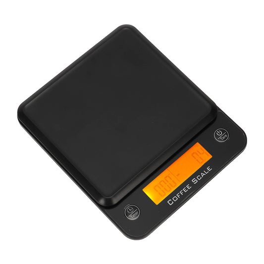 Coffee Scale Kitchen Electronic LCD Display Automatic Timing for Food Baking 0.1g 3kg