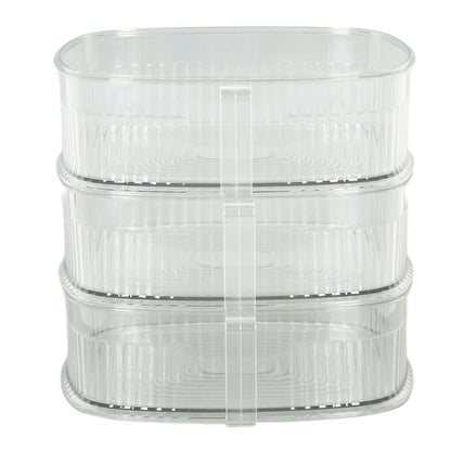 Transparent Dish Dust Cover Dustproof Multi Layer Dish Cover Multifunctional Food Cover 3 Layer