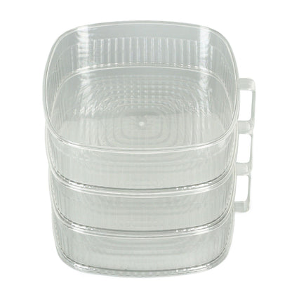 Transparent Dish Dust Cover Dustproof Multi Layer Dish Cover Multifunctional Food Cover 3 Layer