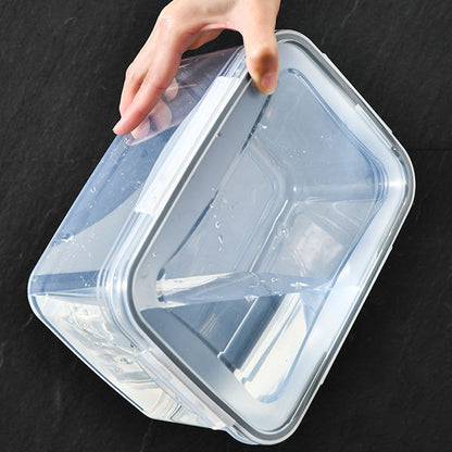 Drain Storage Basket Box Transparent Fruit Vegetable Storage Container for Kitchen Supplies 1750ML