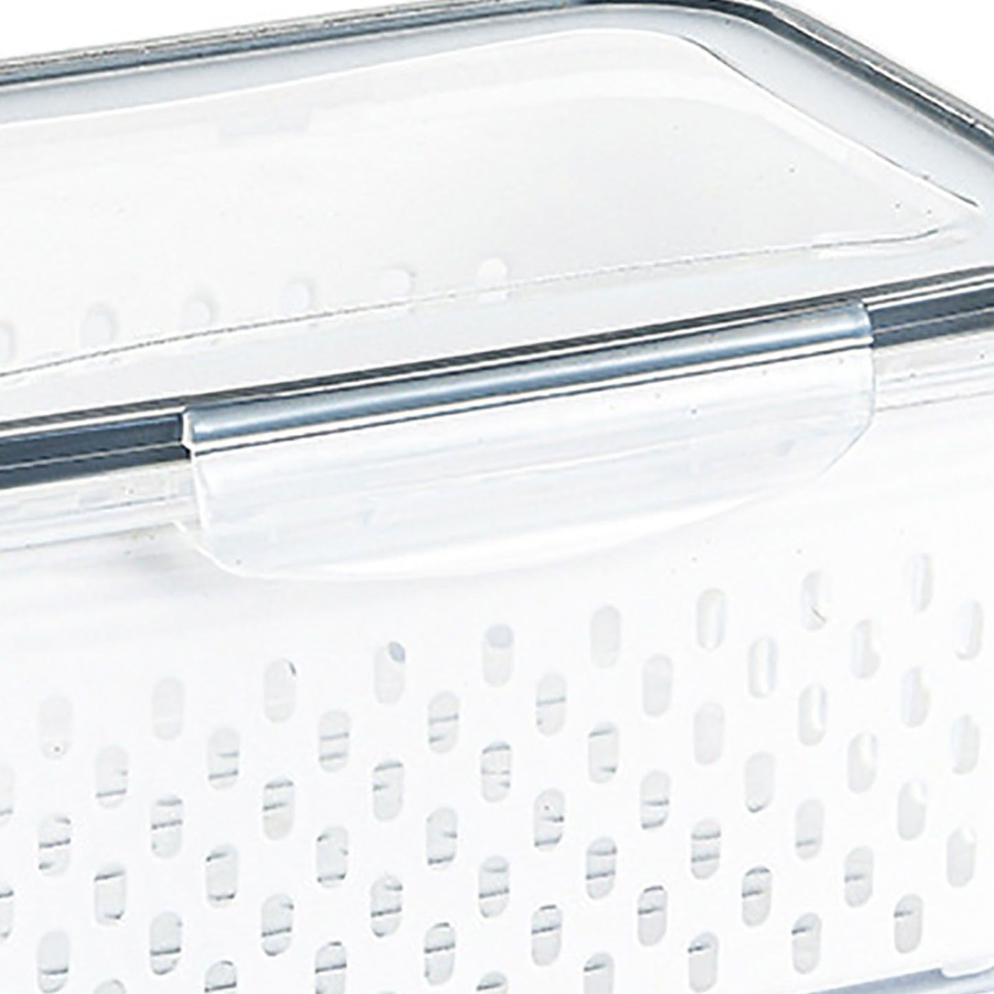 Drain Storage Basket Box Transparent Fruit Vegetable Storage Container for Kitchen Supplies 3300ML