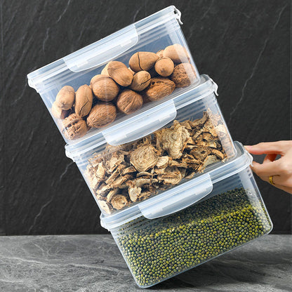 Drain Storage Basket Box Transparent Fruit Vegetable Storage Container for Kitchen Supplies 3300ML