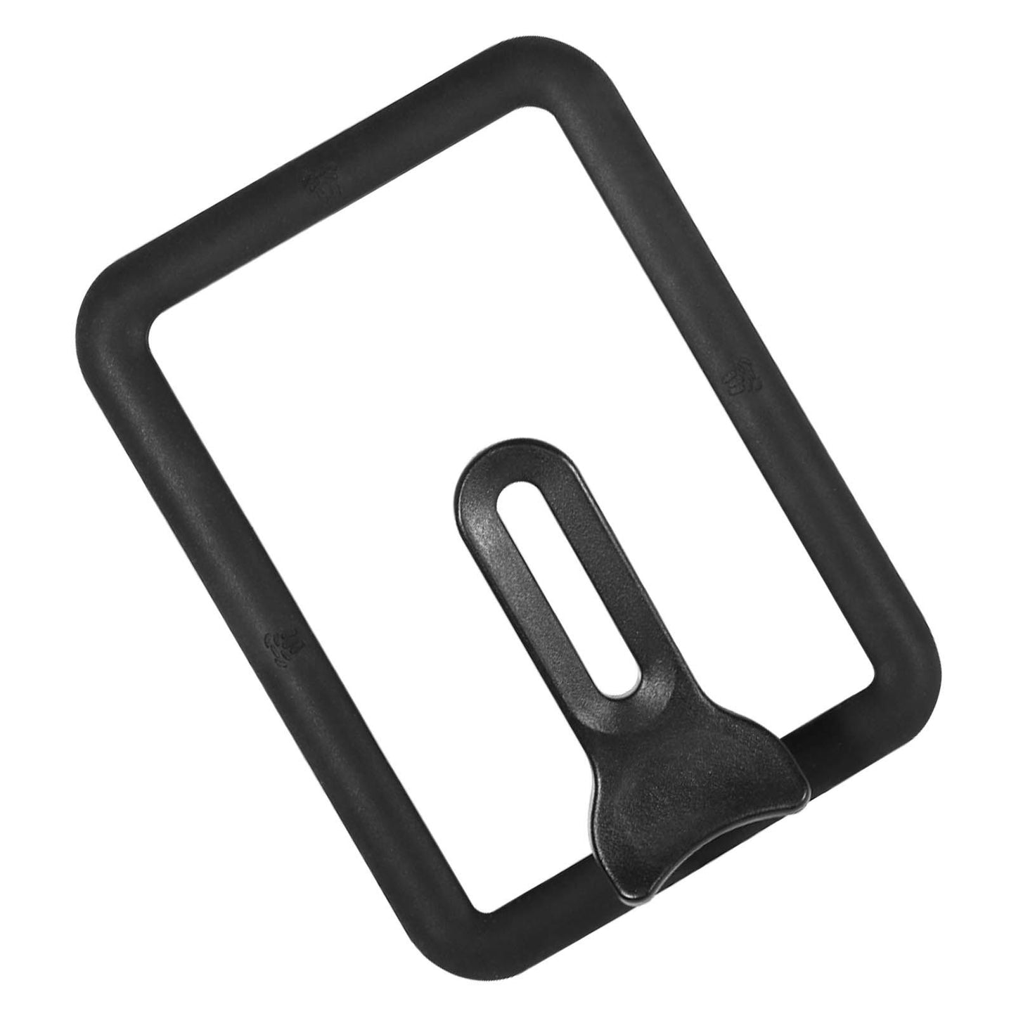 Rectangle Glass Pot Cover Thickened Standable Visible Silicone Rectangle Pan Lid Black 15 X 18cm / 5.9 X 7.1in