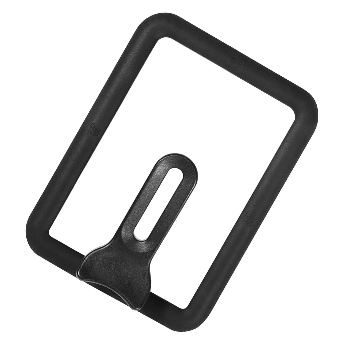 Rectangle Glass Pot Cover Thickened Standable Visible Silicone Rectangle Pan Lid Black 15 X 18cm / 5.9 X 7.1in