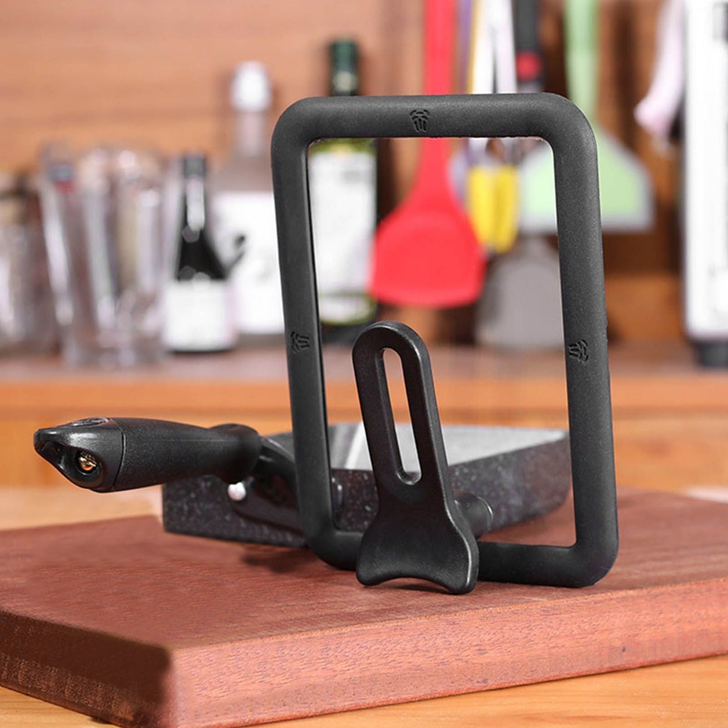 Rectangle Glass Pot Cover Thickened Standable Visible Silicone Rectangle Pan Lid Black 15 X 18cm / 5.9 X 7.1in