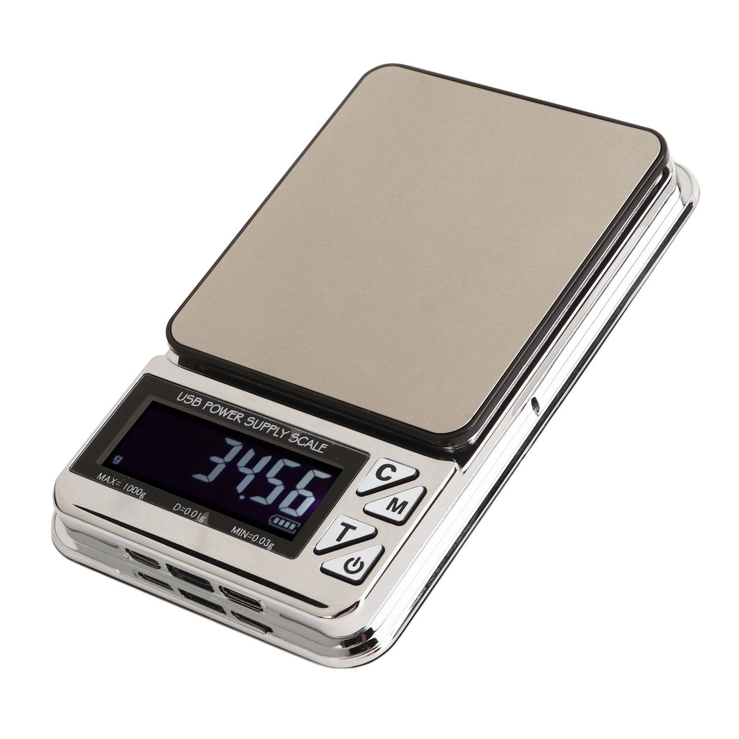 USB Electric Jewelry Flat Weighing Scale Electronic Kitchen Food Coffee Weighing Scale 200mAh