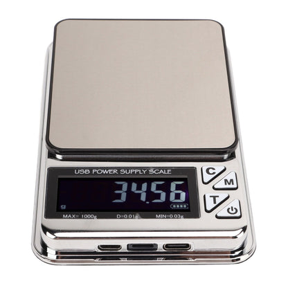 USB Electric Jewelry Flat Weighing Scale Electronic Kitchen Food Coffee Weighing Scale 200mAh
