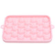 25 Grid Ice Cube Tray Easy Release Silicone Ice Ball Maker Mold Mini Round Ice Sphere Tray with Lid Pink