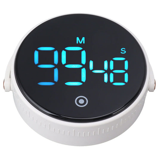 Digital Kitchen Timer Magnetic Large LED Display Countdown Timer for Cooking Classroom Fitness White