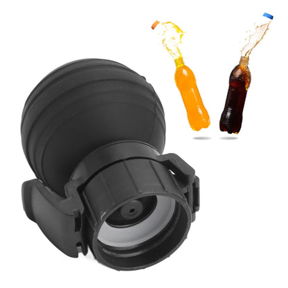 Soda Bottle Lid Silicone Leak Proof Carbonated Drink Air Pump Lid Fizz Keeper Pump Cap Saver Stopper Lids Black