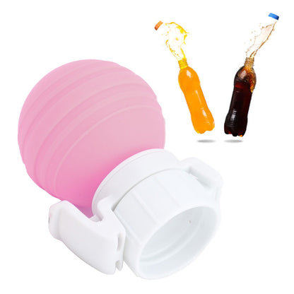 Soda Bottle Lid Silicone Leak Proof Carbonated Drink Air Pump Lid Fizz Keeper Pump Cap Saver Stopper Lids Pink