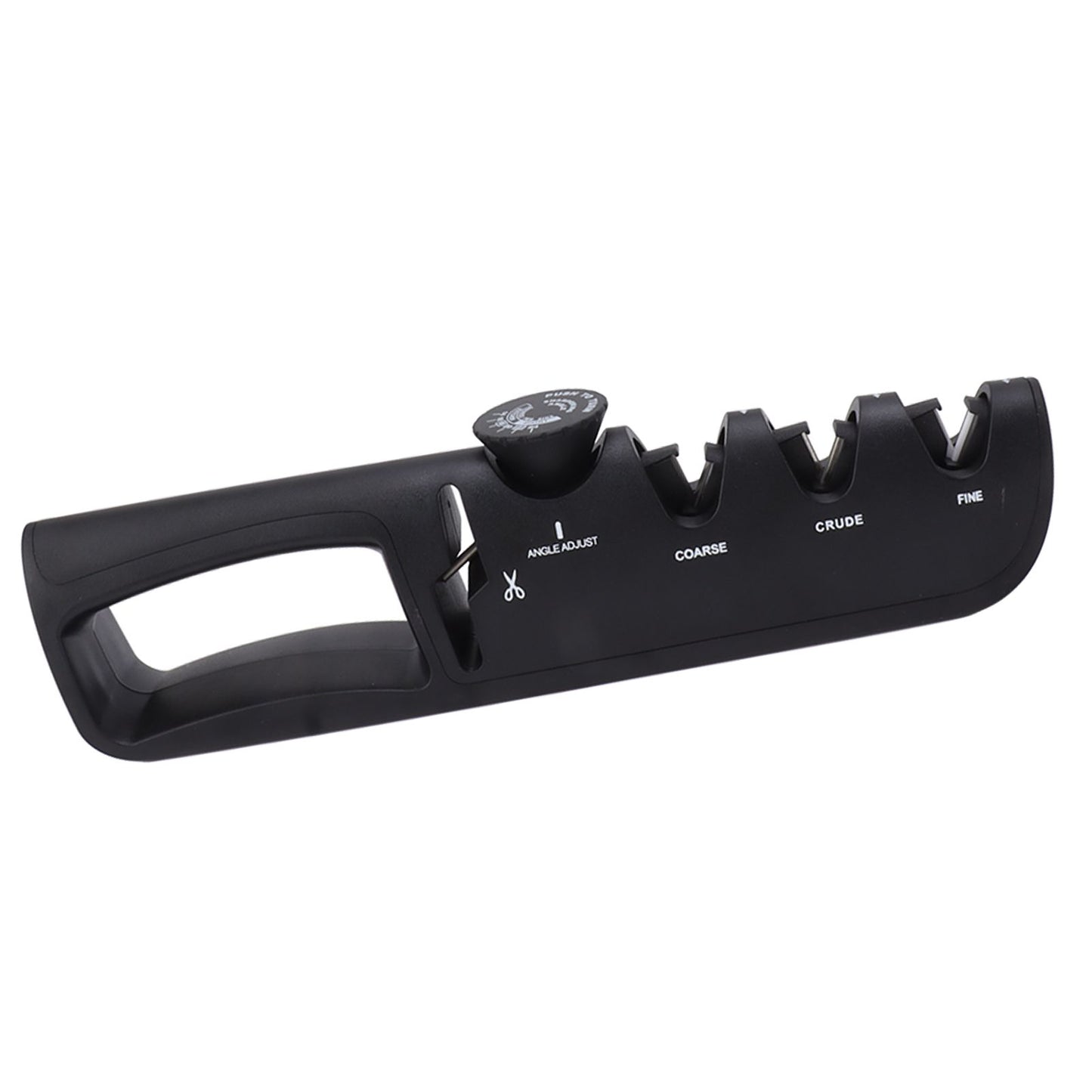 Adjustable Knife Sharpener 4 in 1 Black Sharp Adjustable Kitchen Knife Sharpener for Home Restaurant