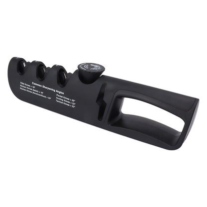 Adjustable Knife Sharpener 4 in 1 Black Sharp Adjustable Kitchen Knife Sharpener for Home Restaurant