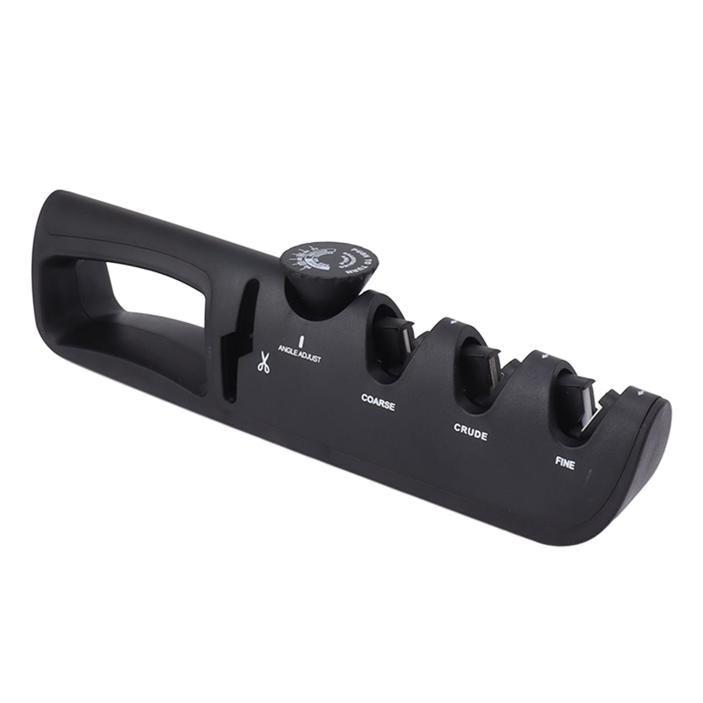 Adjustable Knife Sharpener 4 in 1 Black Sharp Adjustable Kitchen Knife Sharpener for Home Restaurant