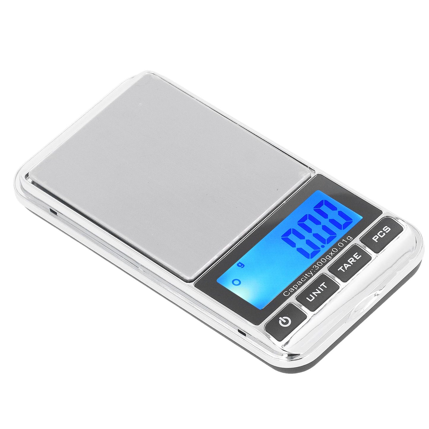 Digital Pocket Scale High Accuracy Portable Safe Reliable Mini Pocket Jewelry Scale with LCD Display for Jewelry Shop Home 300g/0.01g
