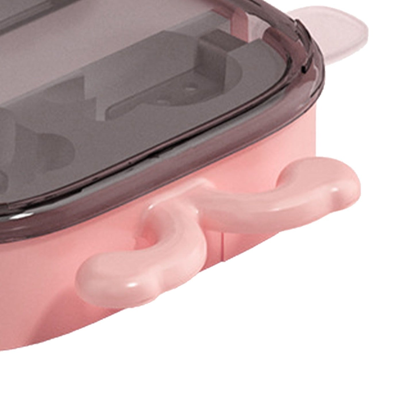 6 Cavities Ice Pop Molds Reusable Silicone Ice Pop Moulds Easy Release Homemade DIY Frozen Ice Cream Mold for Kids Adults Pink
