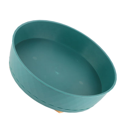 Kitchen Turntable Spin Round Tray 360 Degrees Rotating Non Skid Multifunctional Spice Organizer for Cabinet Pantry Refrigerator Countertop Green
