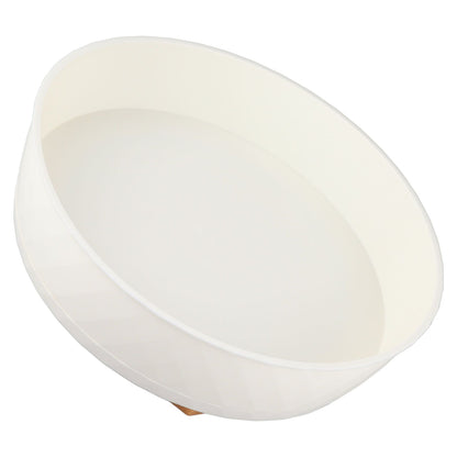 Kitchen Turntable Spin Round Tray 360 Degrees Rotating Non Skid Multifunctional Spice Organizer for Cabinet Pantry Refrigerator Countertop White
