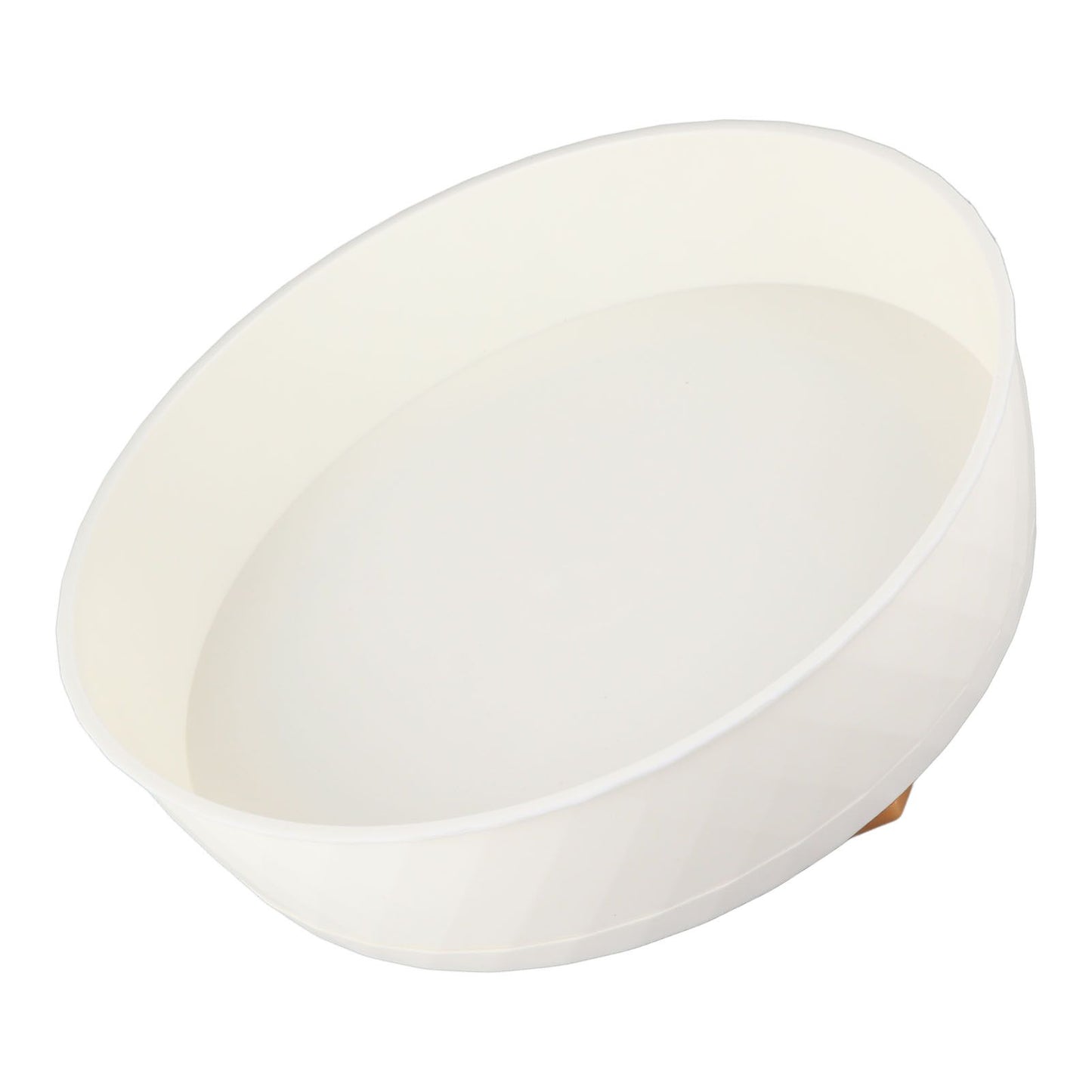 Kitchen Turntable Spin Round Tray 360 Degrees Rotating Non Skid Multifunctional Spice Organizer for Cabinet Pantry Refrigerator Countertop White