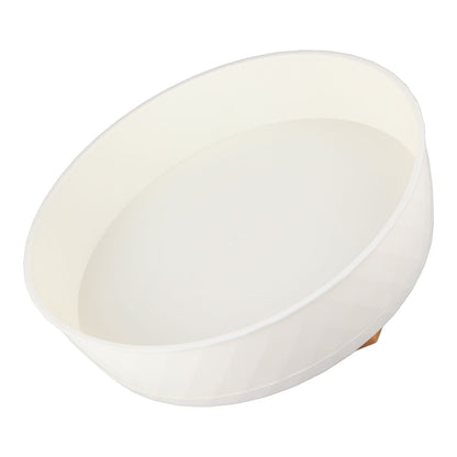 Kitchen Turntable Spin Round Tray 360 Degrees Rotating Non Skid Multifunctional Spice Organizer for Cabinet Pantry Refrigerator Countertop White
