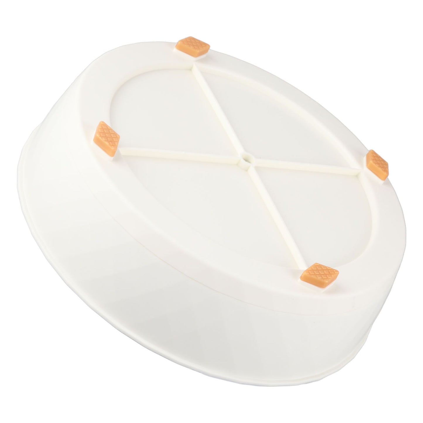 Kitchen Turntable Spin Round Tray 360 Degrees Rotating Non Skid Multifunctional Spice Organizer for Cabinet Pantry Refrigerator Countertop White