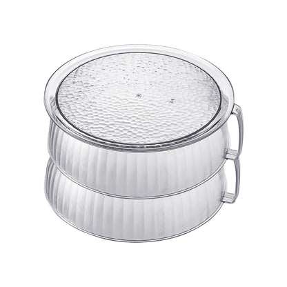Multilayer Food Cover Multifunctional Transparent Food Cover Fresh Keeping Insulated Dish Cover for Kitchen Dining Table 2 Layers
