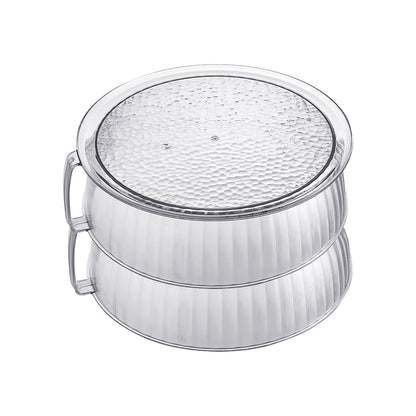 Multilayer Food Cover Multifunctional Transparent Food Cover Fresh Keeping Insulated Dish Cover for Kitchen Dining Table 2 Layers
