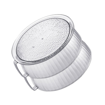 Multilayer Food Cover Multifunctional Transparent Food Cover Fresh Keeping Insulated Dish Cover for Kitchen Dining Table 2 Layers
