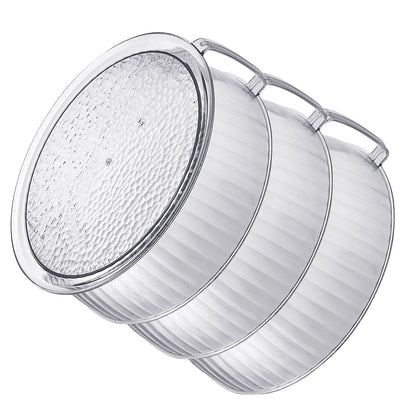 Multilayer Food Cover Multifunctional Transparent Food Cover Fresh Keeping Insulated Dish Cover for Kitchen Dining Table 3 Layers