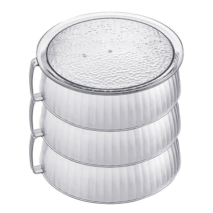 Multilayer Food Cover Multifunctional Transparent Food Cover Fresh Keeping Insulated Dish Cover for Kitchen Dining Table 3 Layers