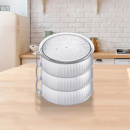 Multilayer Food Cover Multifunctional Transparent Food Cover Fresh Keeping Insulated Dish Cover for Kitchen Dining Table 3 Layers