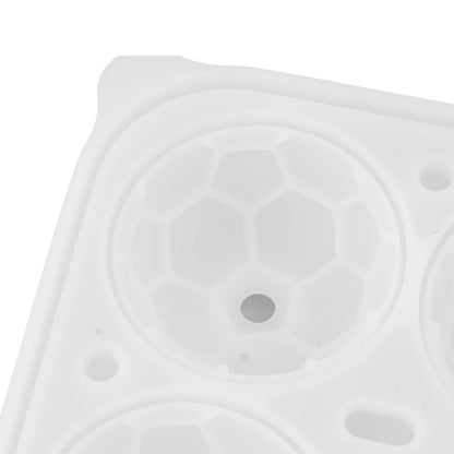 2Pcs Silicone Ice Cube Molds Fun Shapes Round Sphere Ball Mold for Whiskey Cocktails Game Day Soccer
