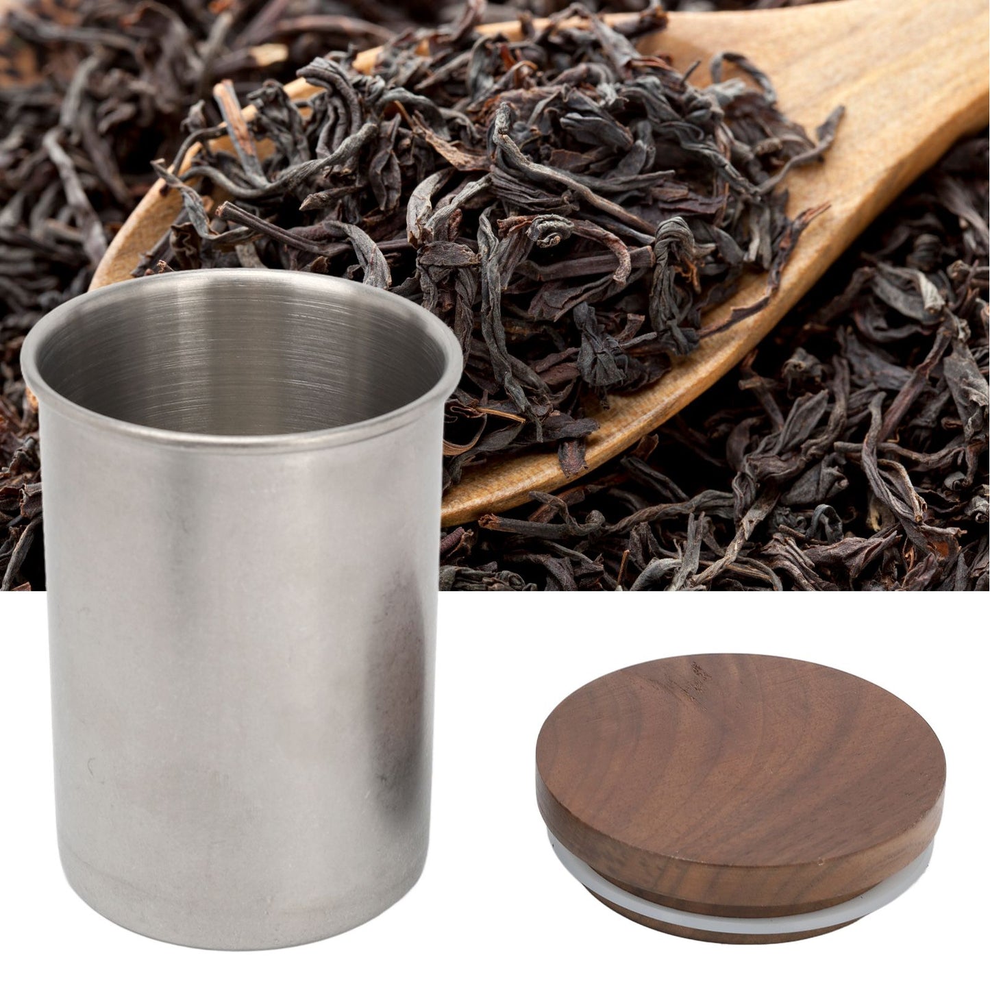 Stainless Steel Storage Container Rustproof Strong Seal Rugged Easy Clean Food Storage Canister for Home Kitchen