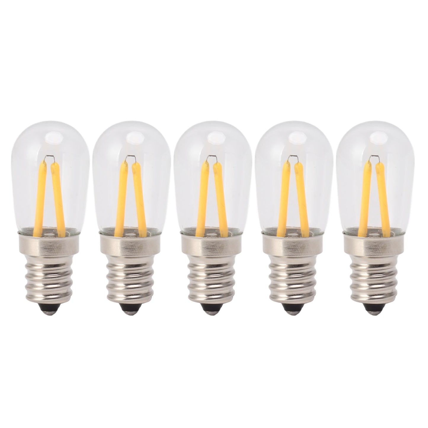5Pcs Refrigerator Lamp Bulb Low Heat Low Power Consumption E12 LED Fridge Light Bulb 120V Warm Light