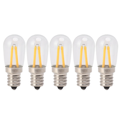 5Pcs Refrigerator Lamp Bulb Low Heat Low Power Consumption E12 LED Fridge Light Bulb 120V Warm Light