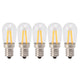 5Pcs Refrigerator Lamp Bulb Low Heat Low Power Consumption E12 LED Fridge Light Bulb 120V Warm Light