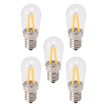 5Pcs Refrigerator Lamp Bulb Low Heat Low Power Consumption E12 LED Fridge Light Bulb 120V Warm Light