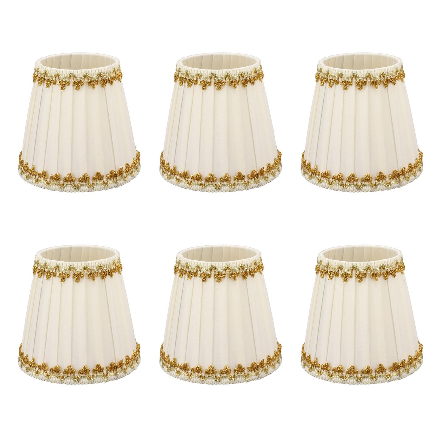 6Pcs Lampshade Candle Lamp Shade Modern Simple Style Home Decoration for Small E14 Bulb