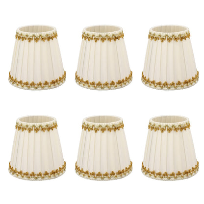6Pcs Lampshade Candle Lamp Shade Modern Simple Style Home Decoration for Small E14 Bulb