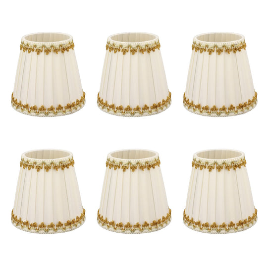 6Pcs Lampshade Candle Lamp Shade Modern Simple Style Home Decoration for Small E14 Bulb