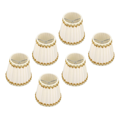 6Pcs Lampshade Candle Lamp Shade Modern Simple Style Home Decoration for Small E14 Bulb