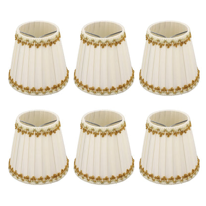 6Pcs Lampshade Candle Lamp Shade Modern Simple Style Home Decoration for Small E14 Bulb