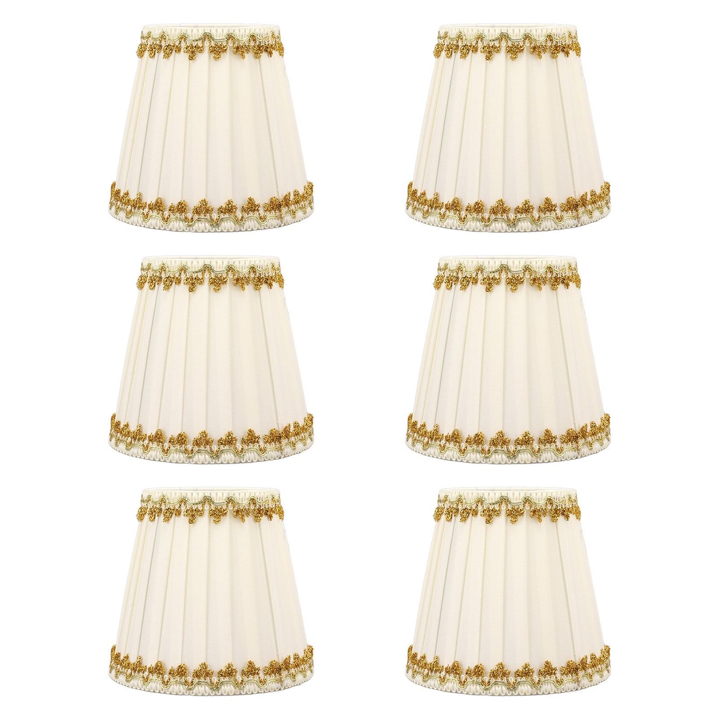6Pcs Lampshade Candle Lamp Shade Modern Simple Style Home Decoration for Small E14 Bulb