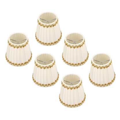 6Pcs Lampshade Candle Lamp Shade Modern Simple Style Home Decoration for Small E14 Bulb