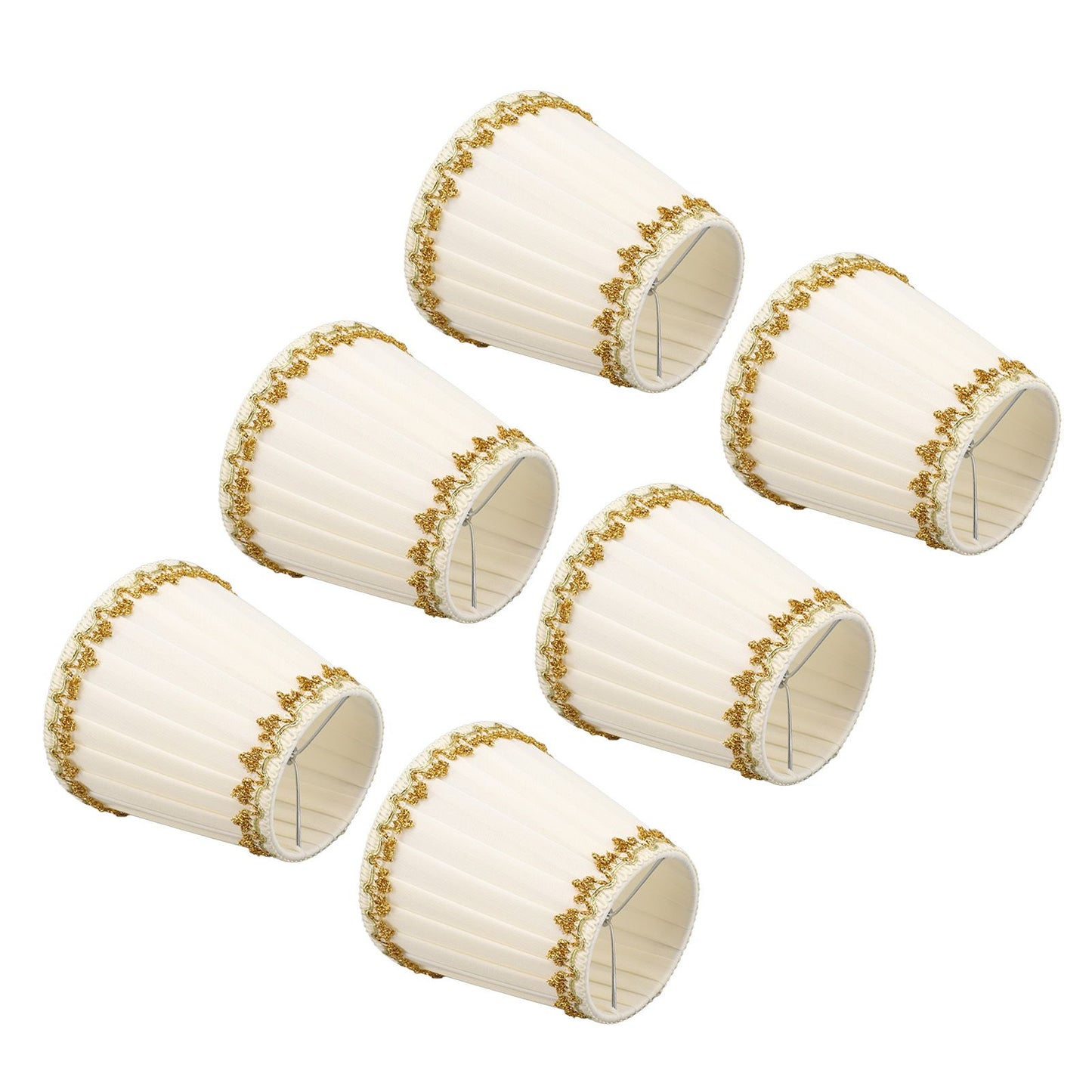 6Pcs Lampshade Candle Lamp Shade Modern Simple Style Home Decoration for Small E14 Bulb