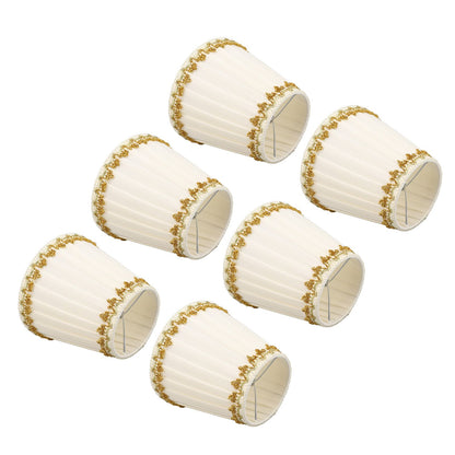 6Pcs Lampshade Candle Lamp Shade Modern Simple Style Home Decoration for Small E14 Bulb