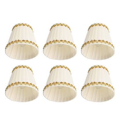 6Pcs Lampshade Candle Lamp Shade Modern Simple Style Home Decoration for Small E14 Bulb